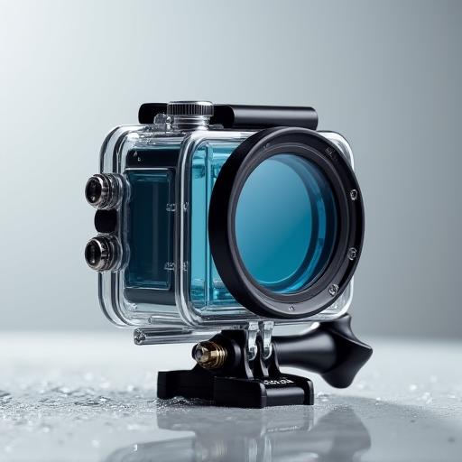 Robust Abyss-Proof Universal Camera Housing, crafted from titanium with a clear sapphire optical port